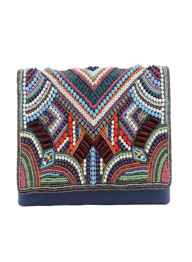 VOYLLA Boho Glam Beaded Party Clutch Bag For Women,Party,Wedding,Festive,Gift For Women & Girls - Image 5